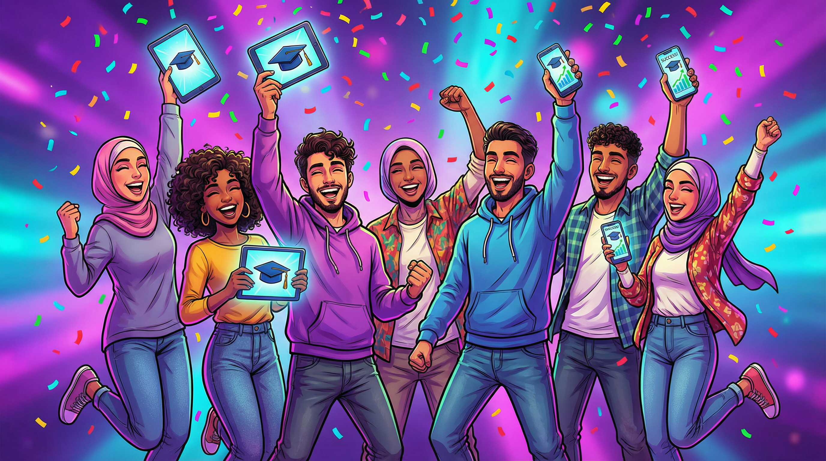 طلاب ناجحون